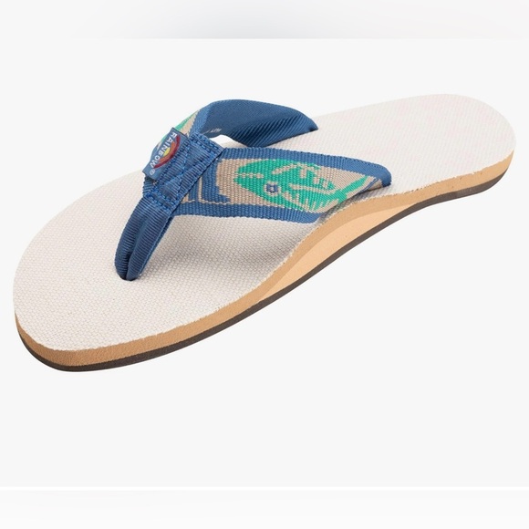 Rainbow Sandals Men’s Hemp Single Layer Fish Strap Sandals Size XXL 12-13.5 - Picture 1 of 8